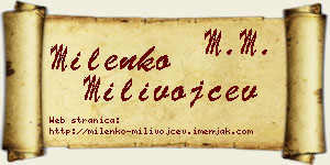 Milenko Milivojčev vizit kartica